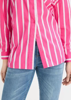 Online Blusa de popelín de algodón Mujer Camisas Y Blusas