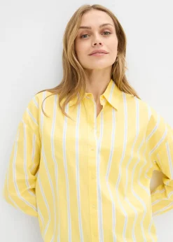 Blusa de popelín de algodón Mujer Camisas Y Blusas