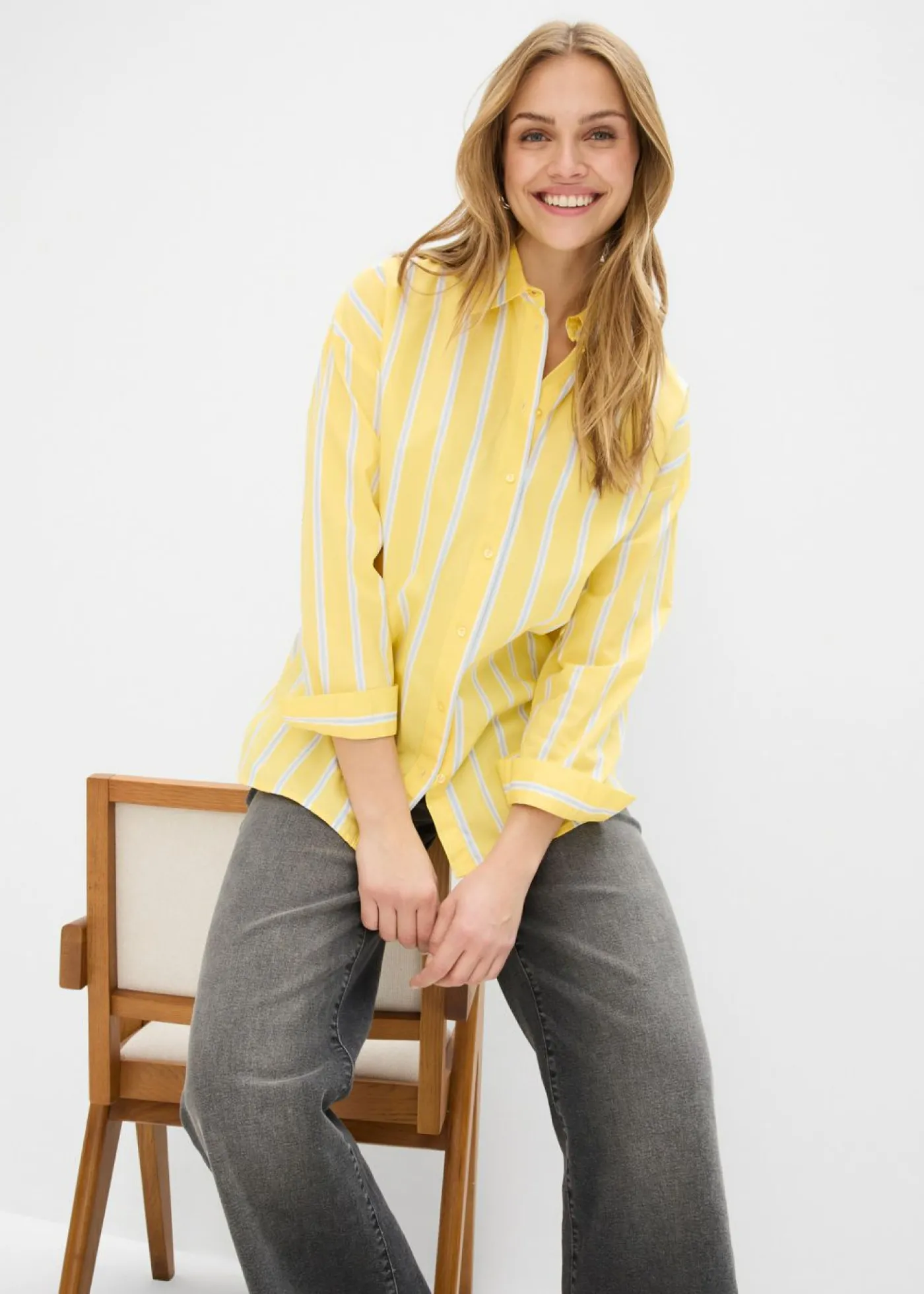 Blusa de popelín de algodón Mujer Camisas Y Blusas