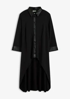 Outlet Blusa de punto con ribetes de satén Mujer Camisas Y Blusas