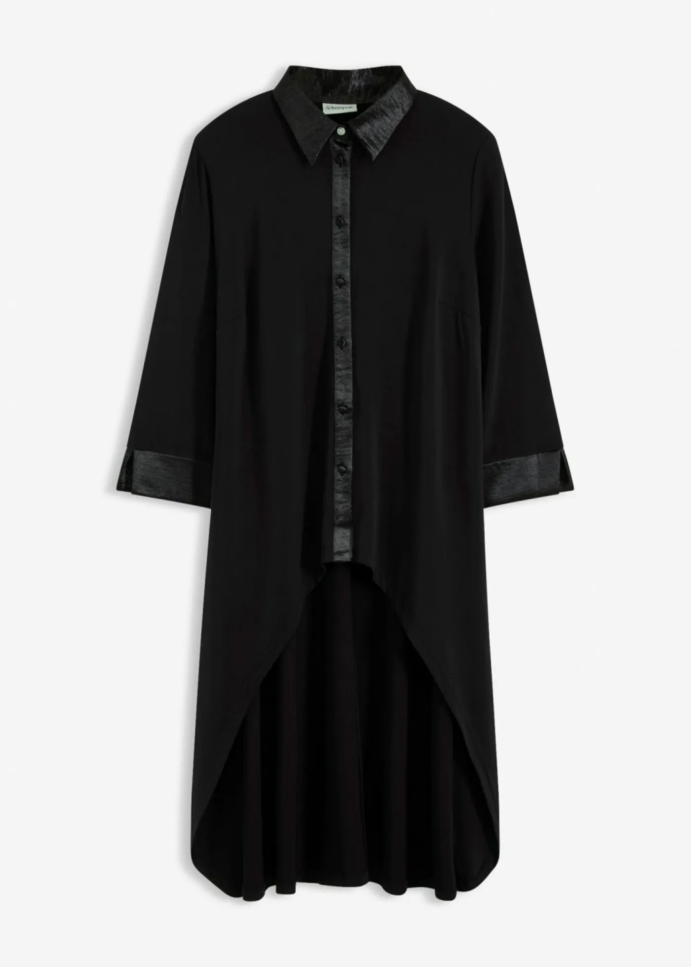 Outlet Blusa de punto con ribetes de satén Mujer Camisas Y Blusas