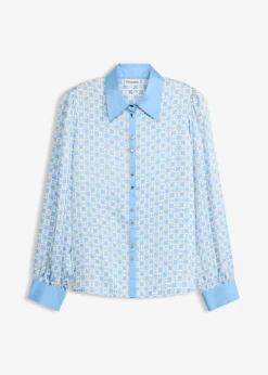 Sale Blusa de satén Mujer Camisas Y Blusas|Novedades