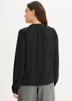 Sale Blusa de satén con cintas de encaje Mujer Camisas Y Blusas