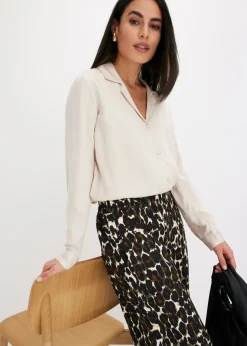 Sale Blusa de satén fino Mujer Camisas Y Blusas