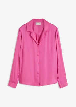 Discount Blusa de satén fino Mujer Camisas Y Blusas
