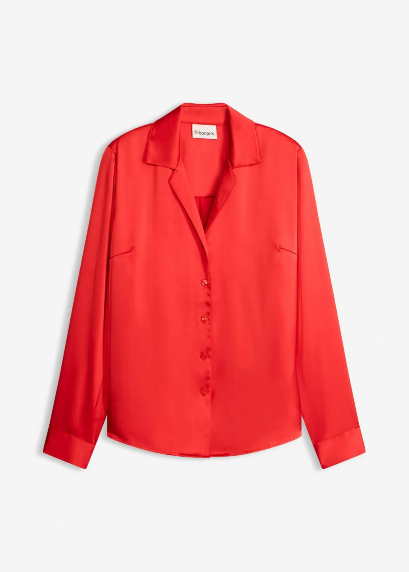 Clearance Blusa de satén fino Mujer Camisas Y Blusas