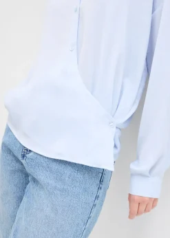Sale Blusa de satén fluido Mujer Esenciales|Camisas Y Blusas