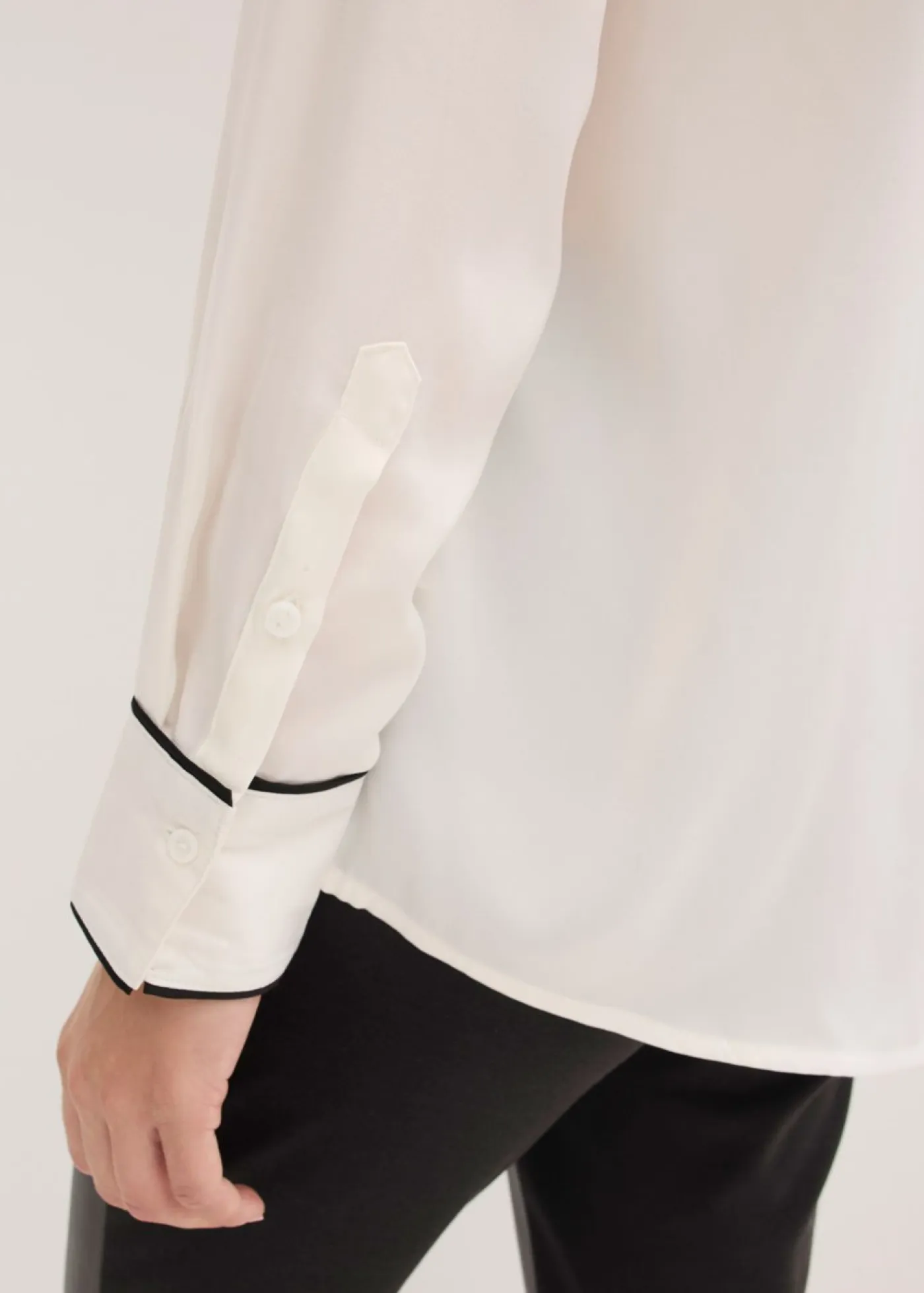 Best Blusa de satén fluido Mujer Camisas Y Blusas