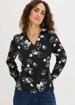 Best Blusa de satén fluido Mujer Camisas Y Blusas