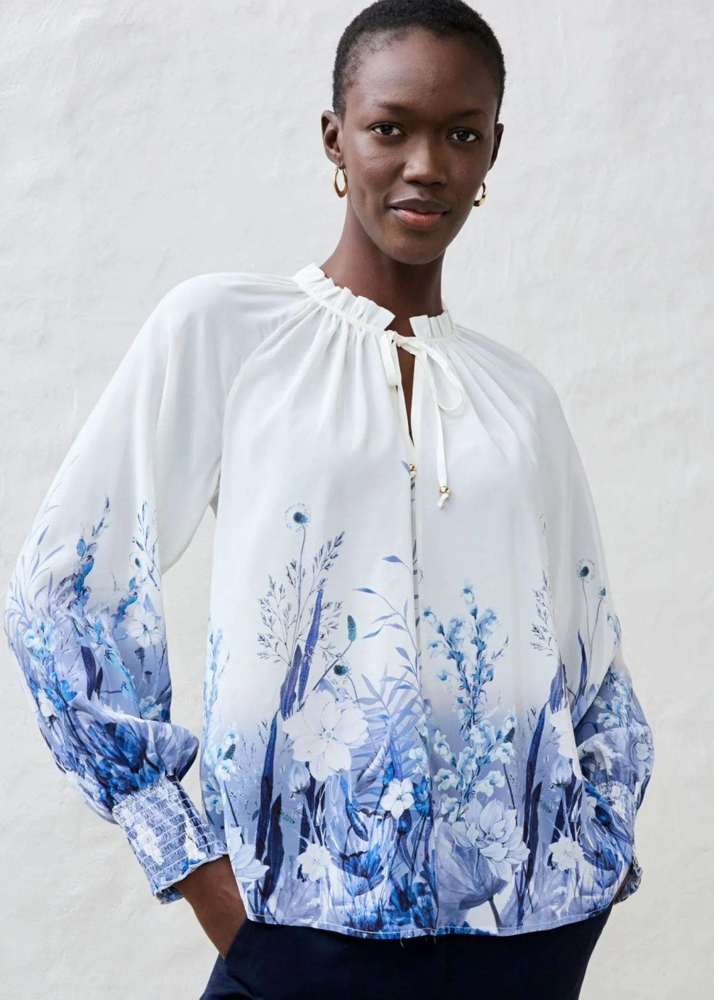 Outlet Blusa de seda Mujer Premium|Camisas Y Blusas