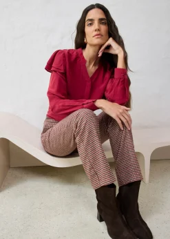 Hot Blusa de seda Mujer Camisas Y Blusas