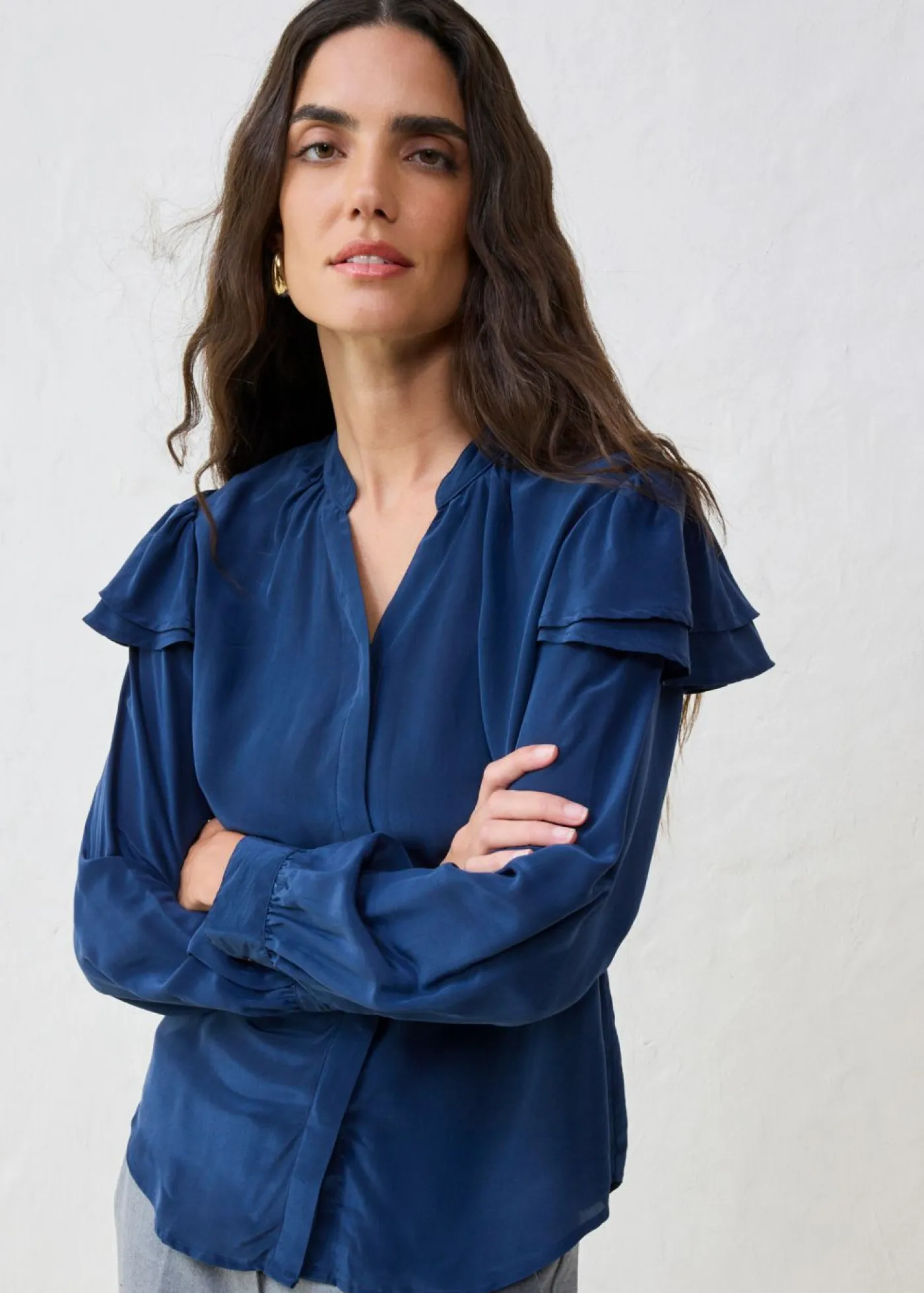 Outlet Blusa de seda Mujer Camisas Y Blusas
