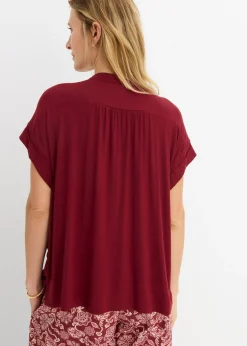 Discount Blusa de suave mezcla de viscosa Mujer Camisetas