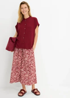 Discount Blusa de suave mezcla de viscosa Mujer Camisetas