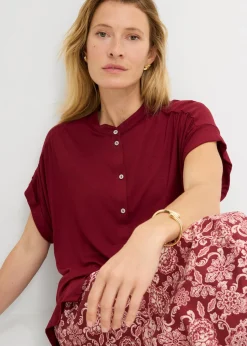 Discount Blusa de suave mezcla de viscosa Mujer Camisetas