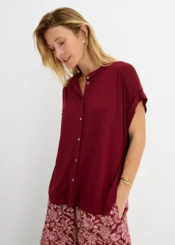Discount Blusa de suave mezcla de viscosa Mujer Camisetas