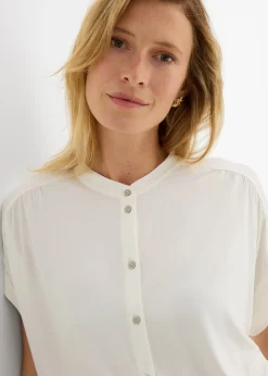 Outlet Blusa de suave mezcla de viscosa Mujer Camisetas