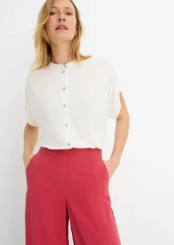 Outlet Blusa de suave mezcla de viscosa Mujer Camisetas