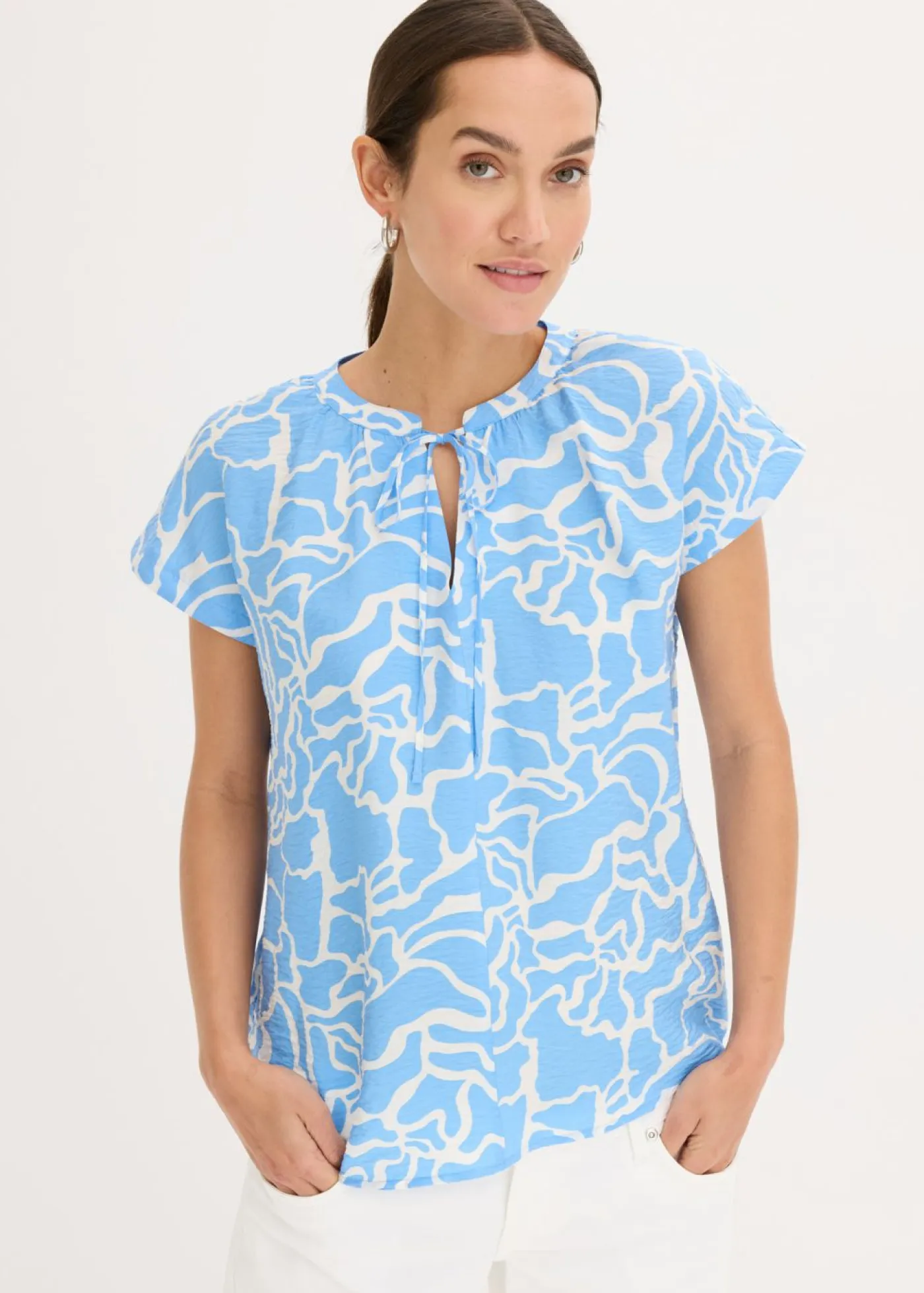 Sale Blusa de túnica estampada Mujer Camisas Y Blusas|Novedades