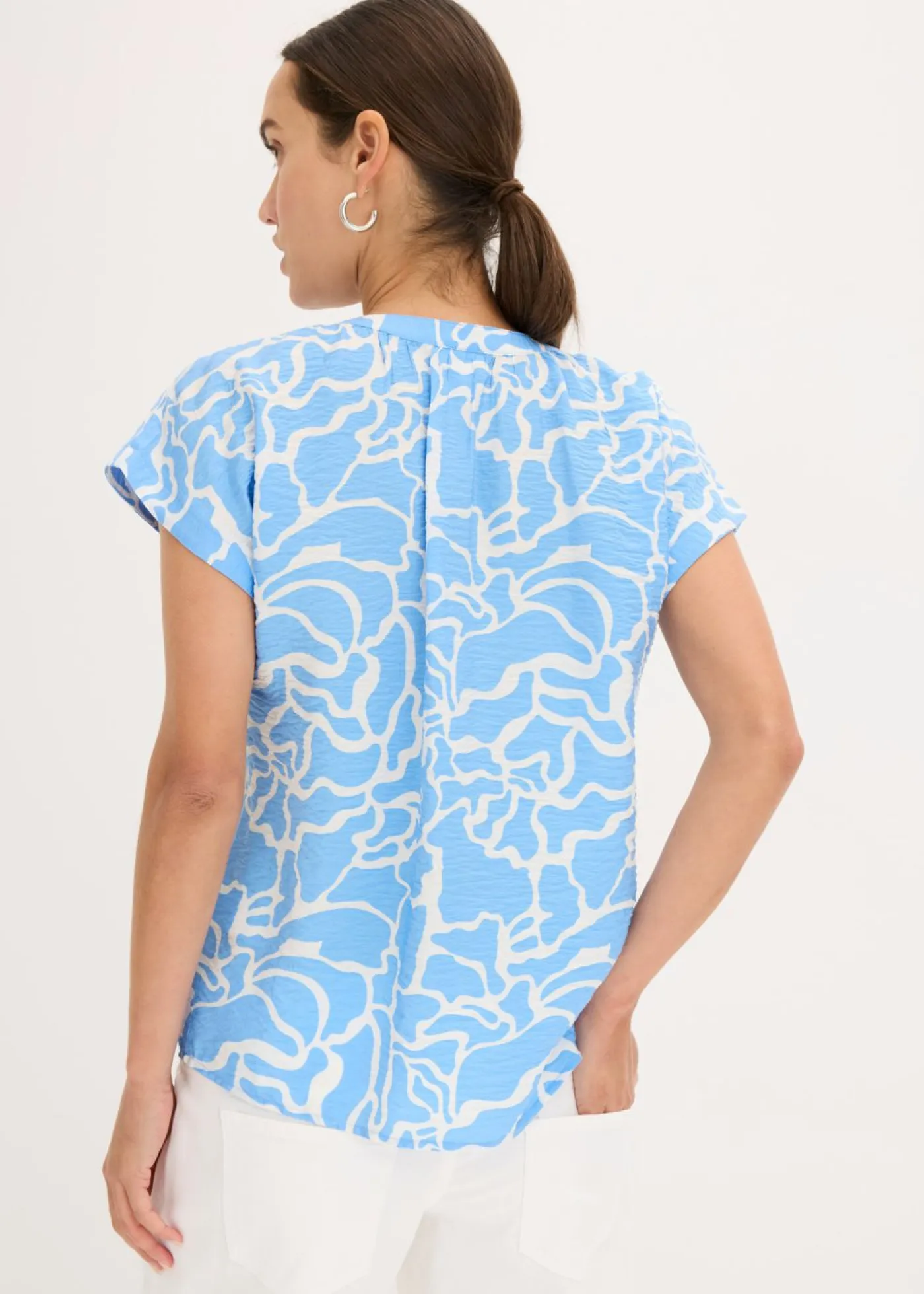 Sale Blusa de túnica estampada Mujer Camisas Y Blusas|Novedades