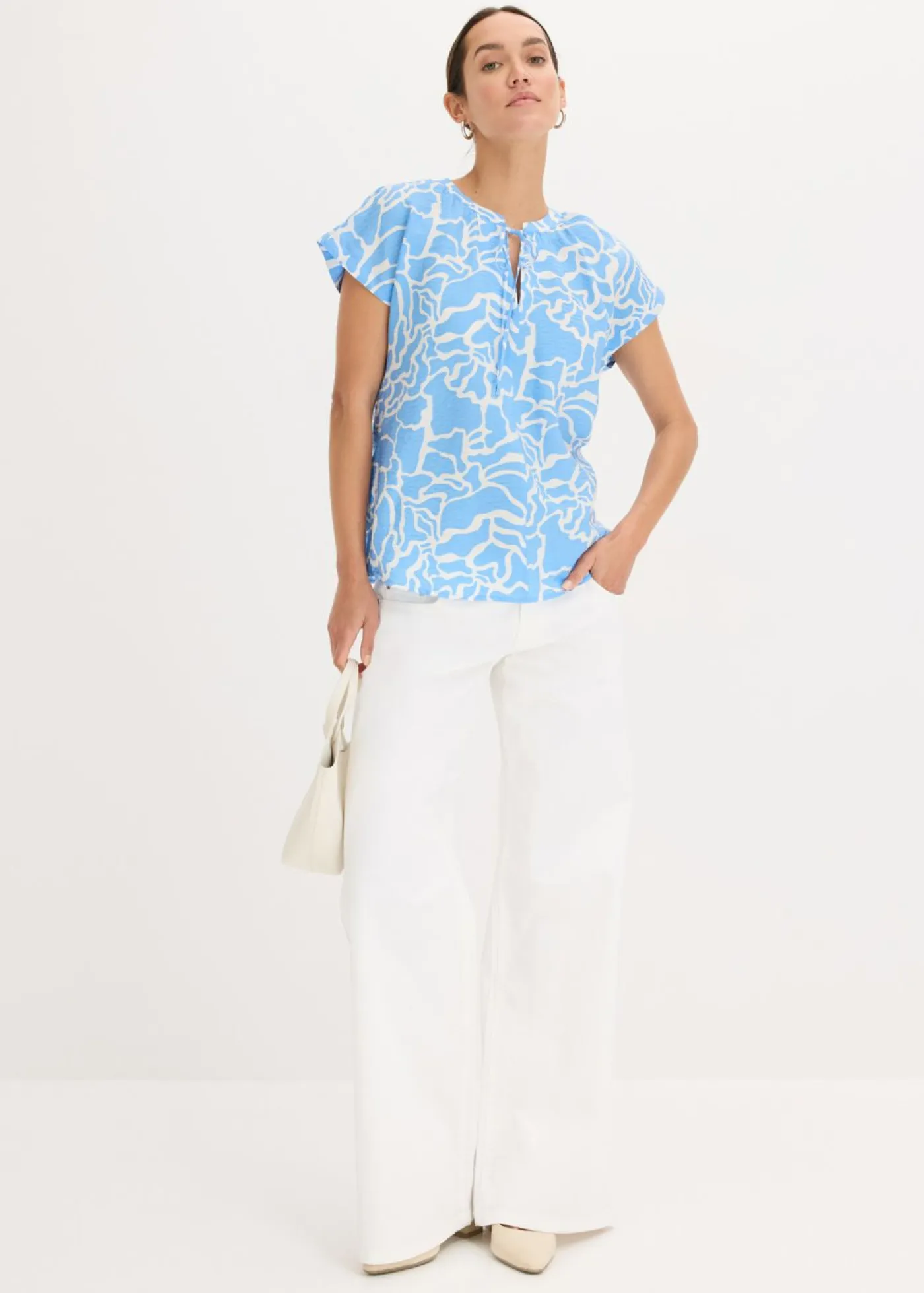 Sale Blusa de túnica estampada Mujer Camisas Y Blusas|Novedades