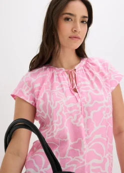 Online Blusa de túnica estampada Mujer Camisas Y Blusas|Novedades