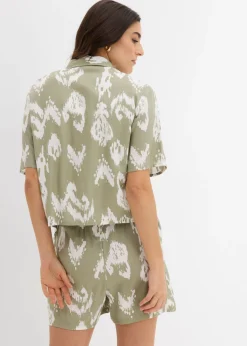 Best Blusa de viscosa con estampado étnico Mujer Camisas Y Blusas