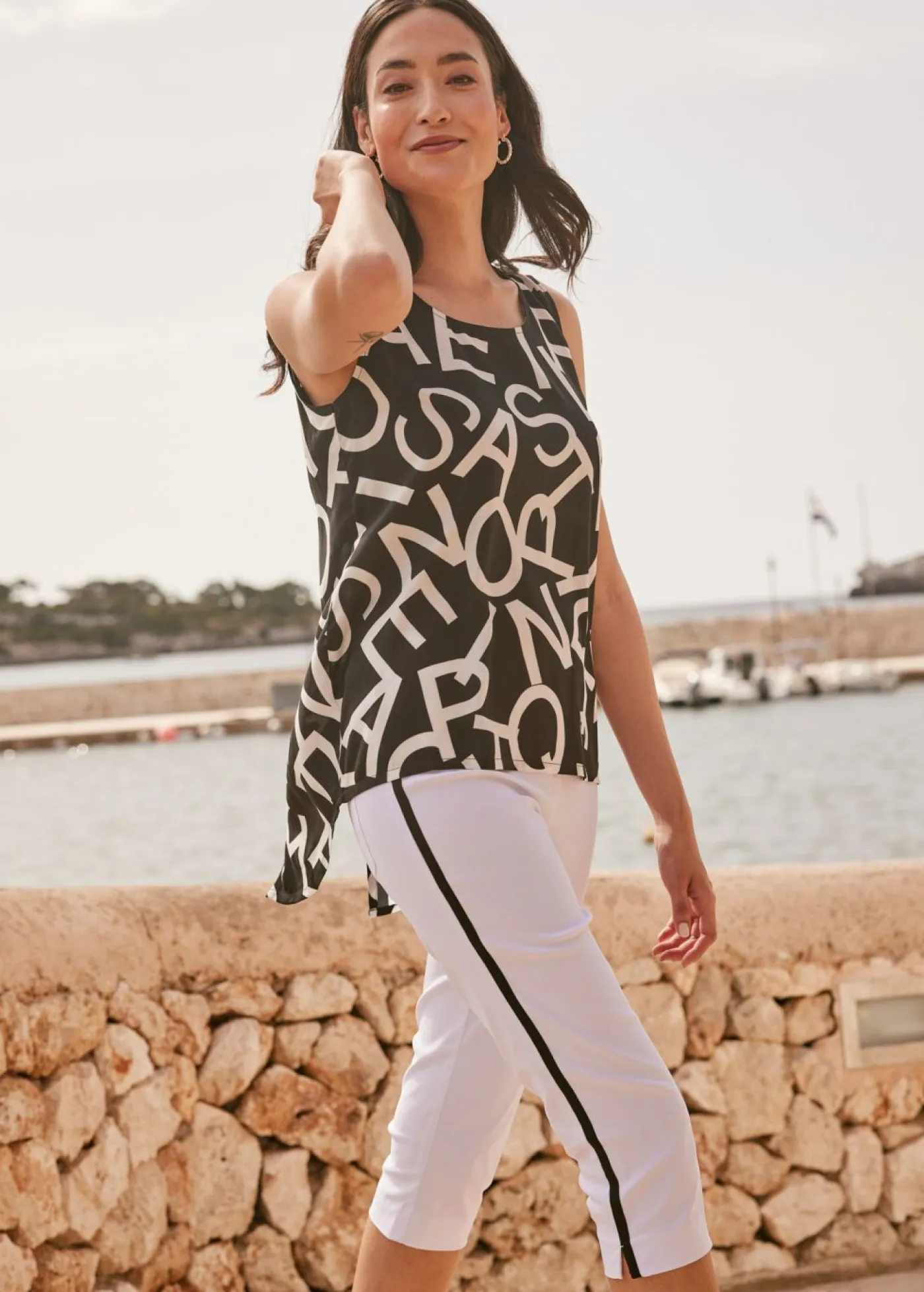 Online Blusa de viscosa fluida Mujer Camisas Y Blusas|Camisetas