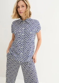 New Blusa de viscosa fluida Mujer Camisas Y Blusas