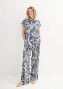 New Blusa de viscosa fluida Mujer Camisas Y Blusas