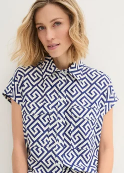 New Blusa de viscosa fluida Mujer Camisas Y Blusas