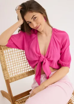 Discount Blusa de viscosa fluida Mujer Camisas Y Blusas