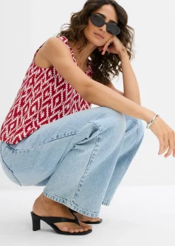 Sale Blusa de viscosa fluida Mujer Camisas Y Blusas|Camisetas