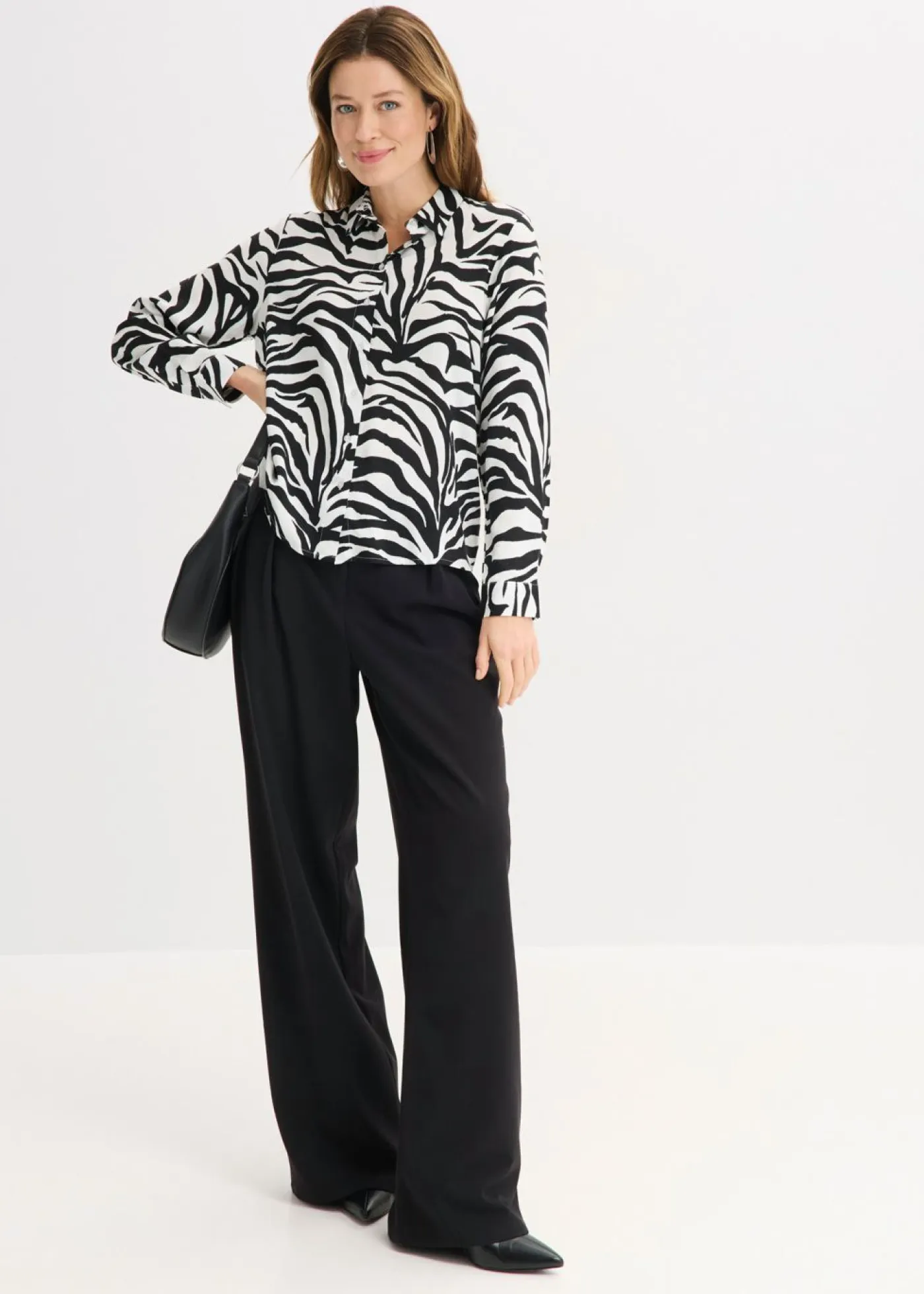 Outlet Blusa de viscosa fluida Mujer Camisas Y Blusas