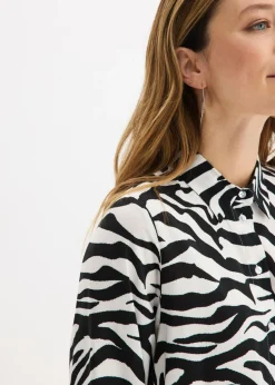 Outlet Blusa de viscosa fluida Mujer Camisas Y Blusas