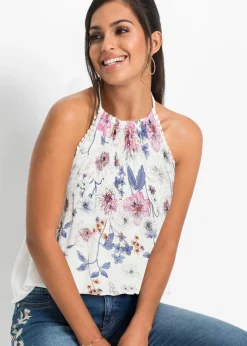 Online Blusa de viscosa fluida Mujer Camisas Y Blusas|Camisetas