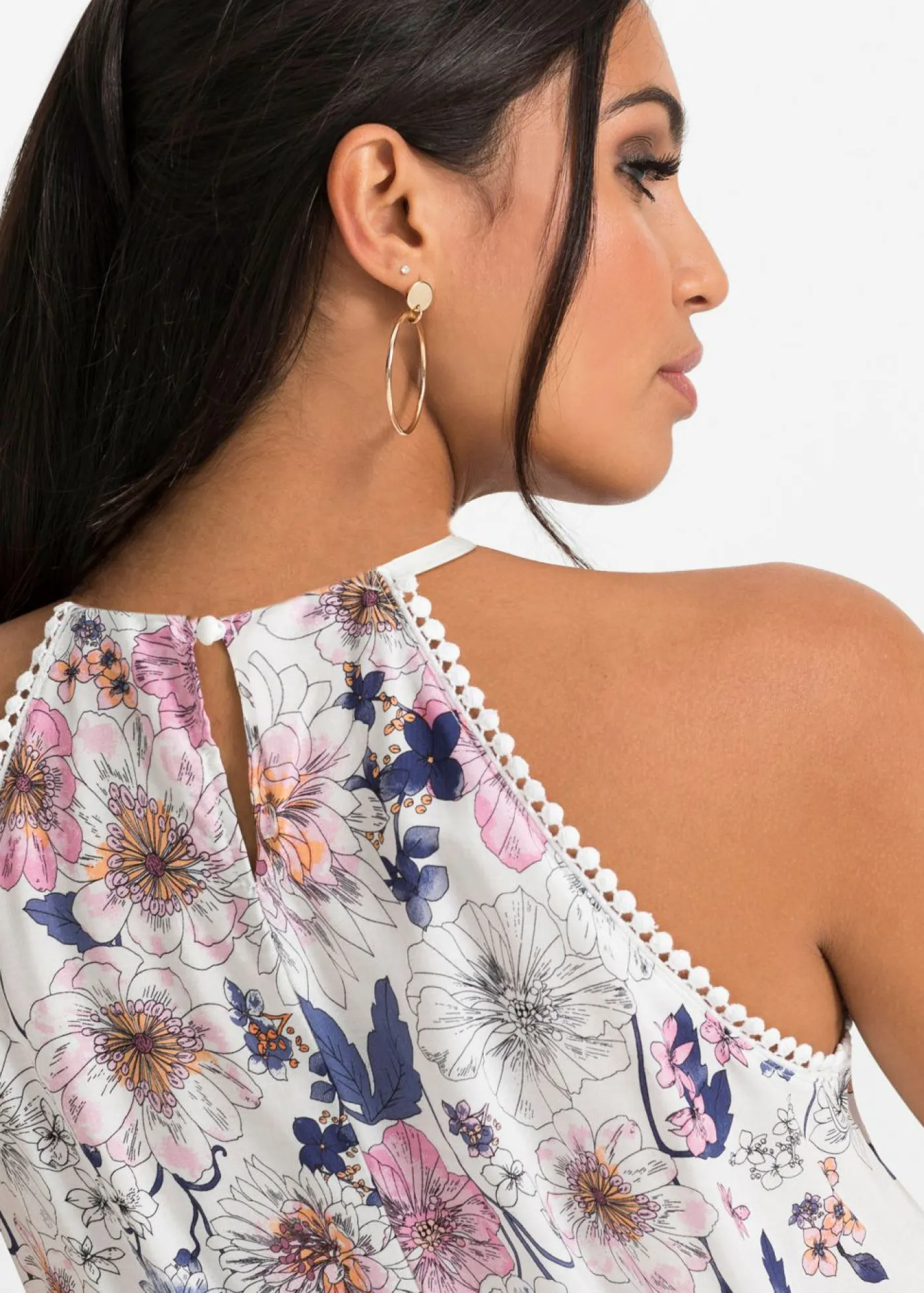 Online Blusa de viscosa fluida Mujer Camisas Y Blusas|Camisetas