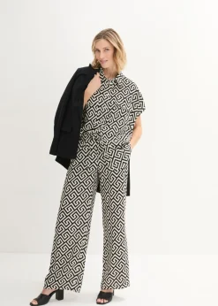 Hot Blusa de viscosa fluida Mujer Camisas Y Blusas