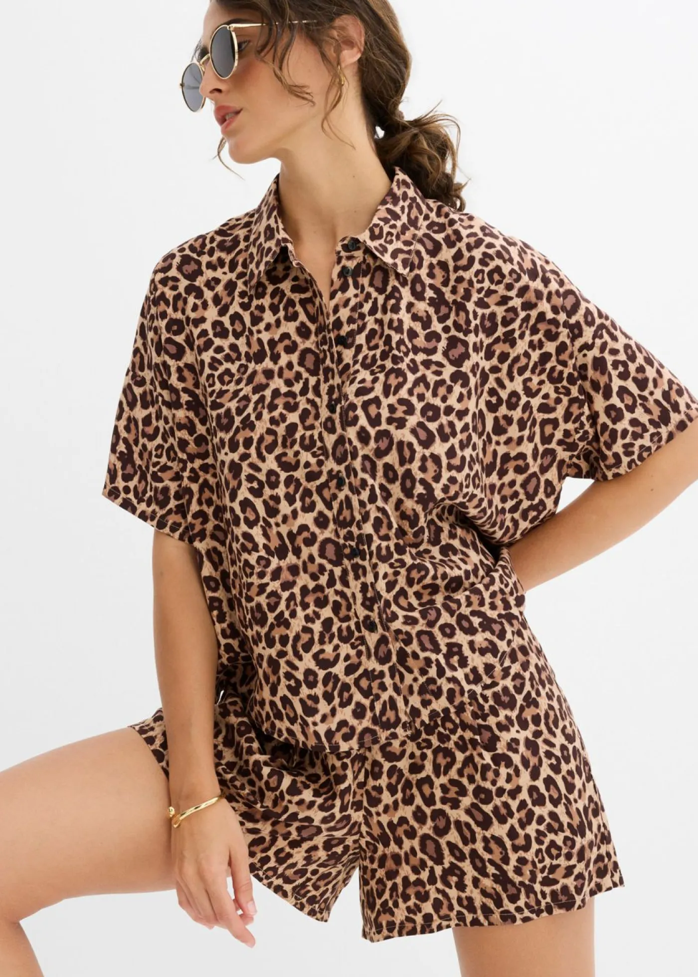 Hot Blusa de viscosa fluida Mujer Conjuntos De Ropa|Camisas Y Blusas