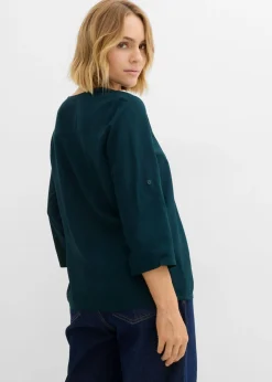 Hot Blusa de viscosa fluida Mujer Camisas Y Blusas