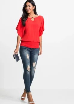 Clearance Blusa de viscosa pura Mujer Camisas Y Blusas