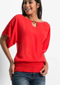 Clearance Blusa de viscosa pura Mujer Camisas Y Blusas