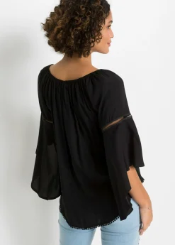 Online Blusa de viscosa pura Mujer Camisas Y Blusas