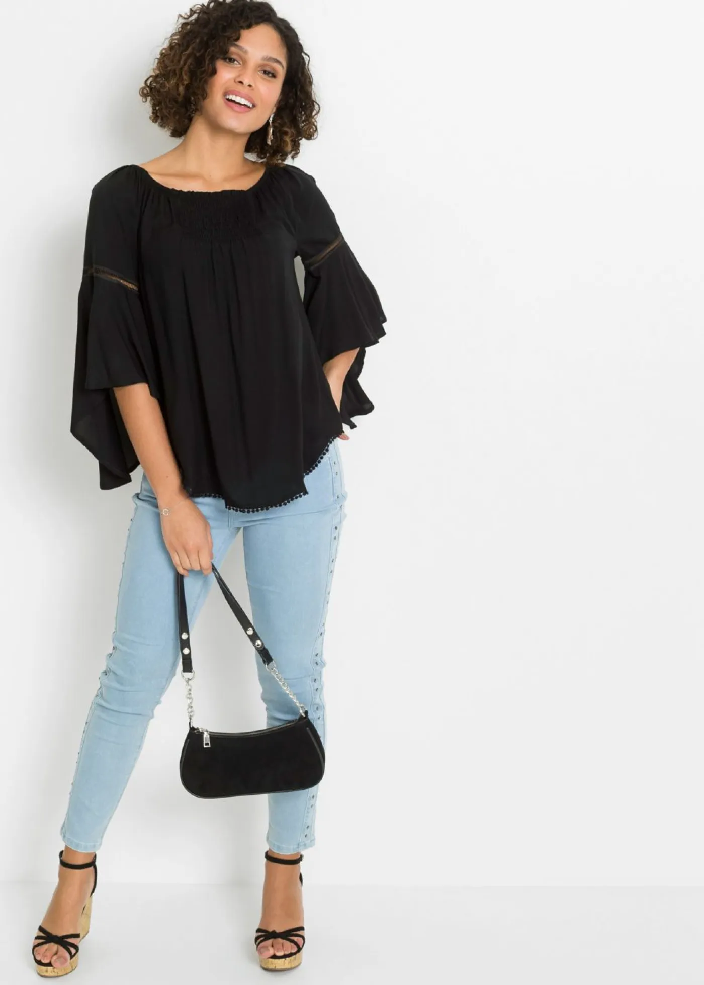 Online Blusa de viscosa pura Mujer Camisas Y Blusas