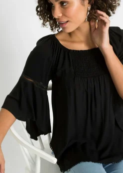 Online Blusa de viscosa pura Mujer Camisas Y Blusas