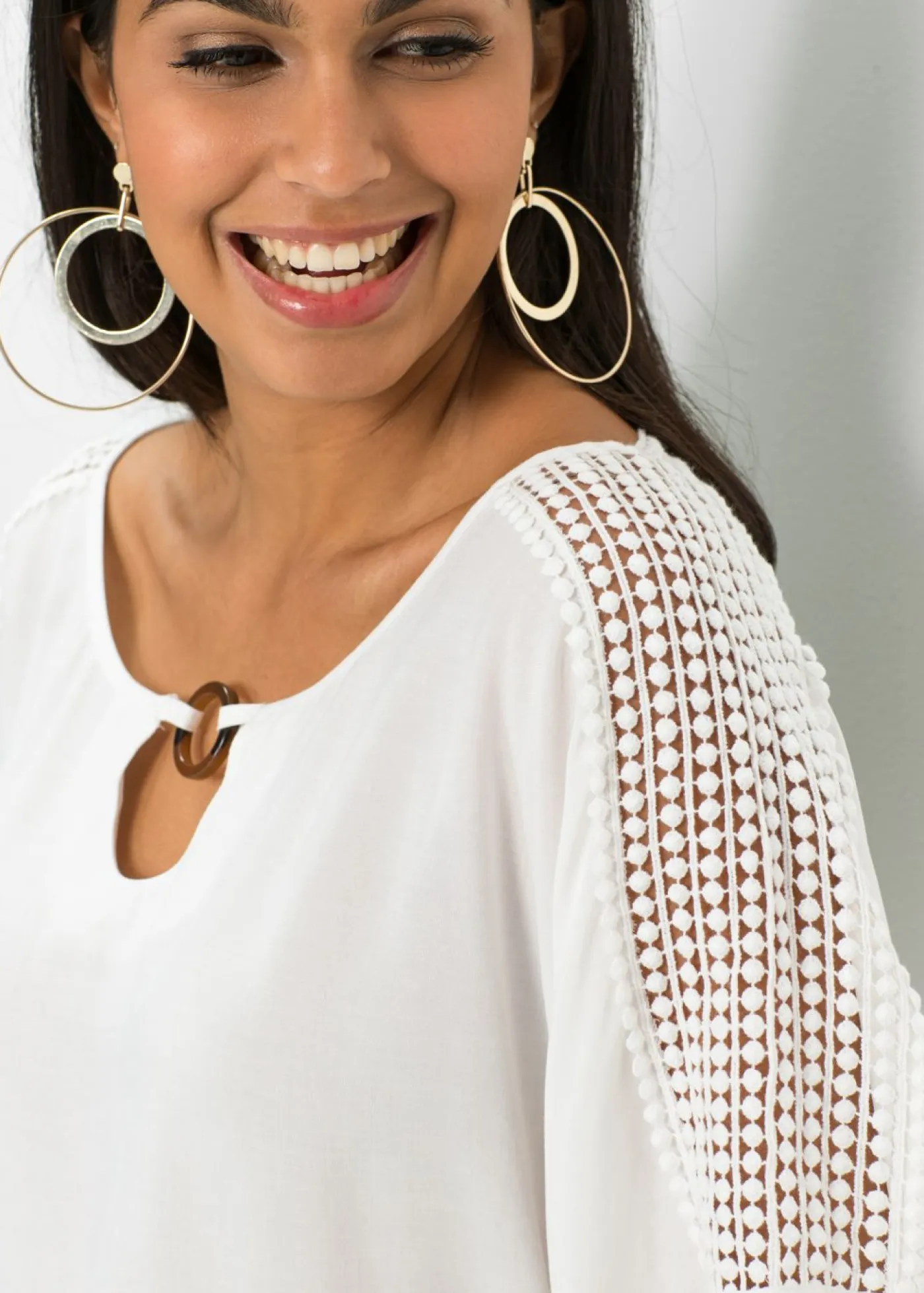 Hot Blusa de viscosa pura Mujer Camisas Y Blusas