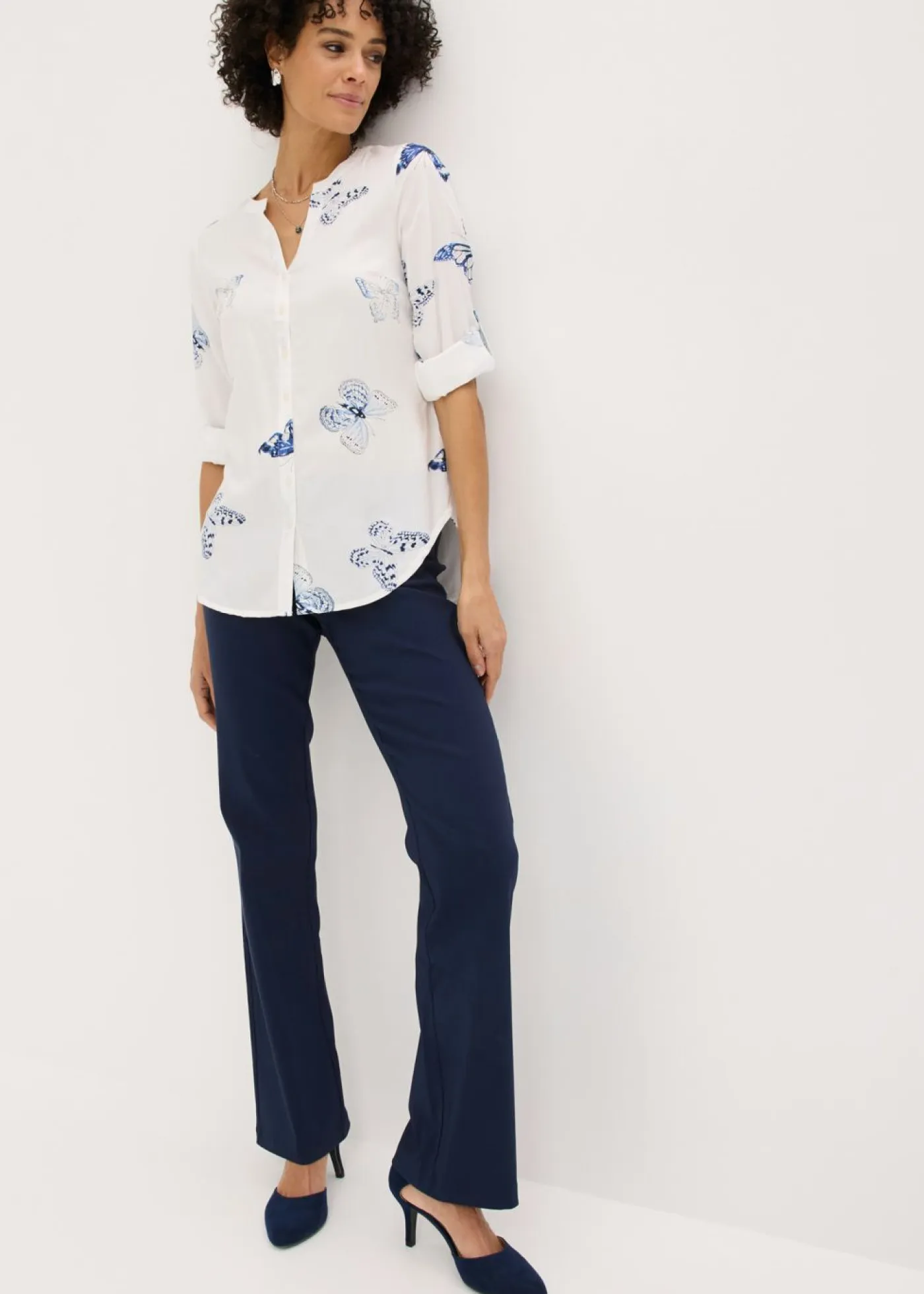 Sale Blusa estampada de viscosa Mujer Camisas Y Blusas