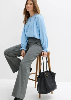 Sale Blusa estilo prairie de viscosa fluida Mujer Camisas Y Blusas|Novedades