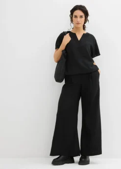 Best Blusa holgada con dobladillo elástico Mujer Camisas Y Blusas