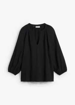 Outlet Blusa holgada de muselina Mujer Camisas Y Blusas|Novedades